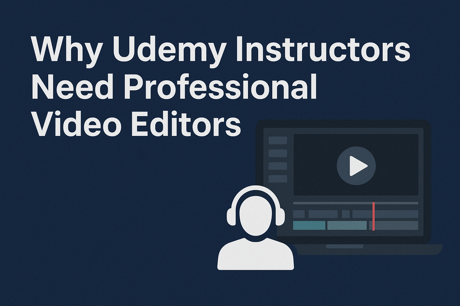 Udemy instructor working with a professional video editor to improve course quality